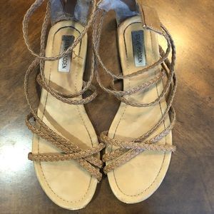 Steve Madden Tan Braided Sandals